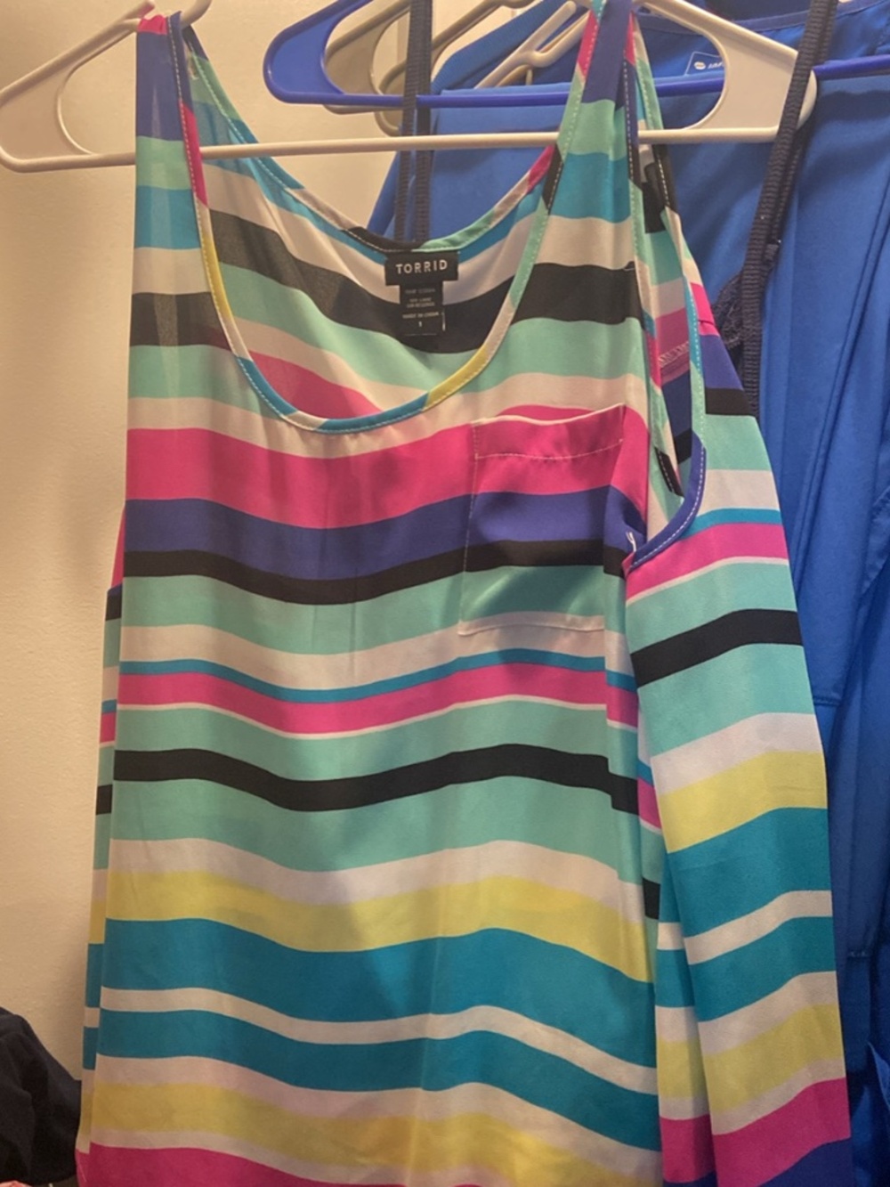 Torrid Striped Sleeveless Top Size 1 - Picture 1 of 2